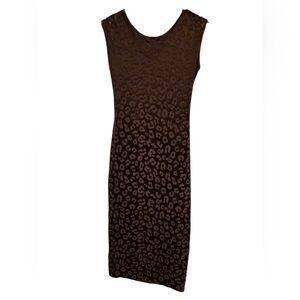 See You Monday Brown Leopard Print Dress